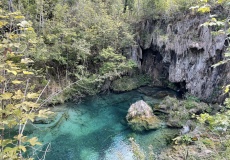 Plitvická jezera - nad jezerem Gradinsko