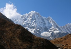 Pohled z M.B.C. na Annapurnu I. (8091 m n.m.)