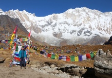 7. den treku opouštíme Annapurna Base Camp