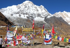 7. den treku opouštíme Annapurna Base Camp