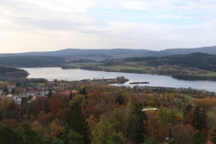 Horní Planá - pohled na Lipno z rozhledny Dobrá voda