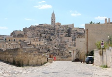 Matera, pohled z vyhlídky Emilio Colombo