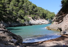 Gargano, Vieste - pláž Cala della Sanguinara