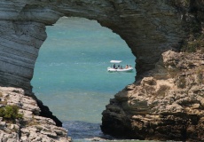 Gargano, Vieste - brána u zátoky San Felice